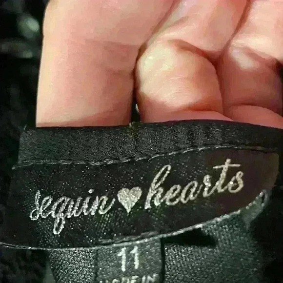 Sequin Hearts Formal Dress Size 11 Black in color - Picture 13 of 13